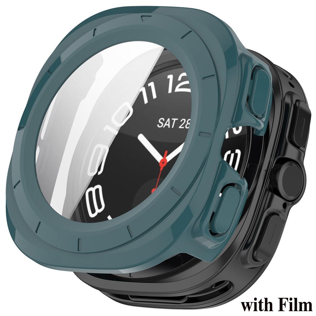 Чехол + Стекло для Samsung Galaxy Watch Ultra 2025 Защитная пленка из закаленного стекла для Galaxy Watch 7 Ultra 47 мм Защитный бампер