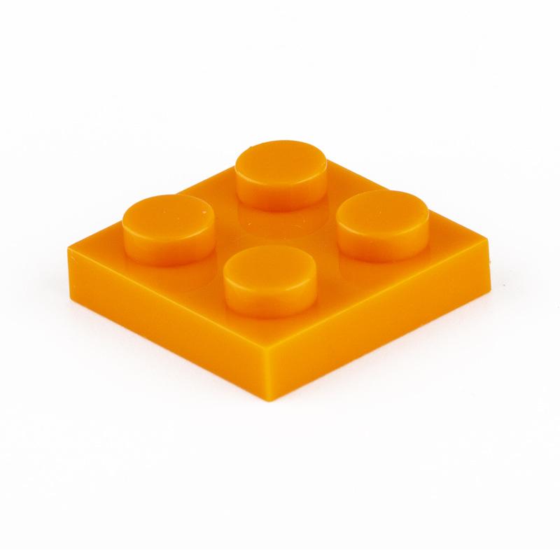 Нетоксичные 80 шт./лот Строительные блоки Moc Пластины Тонкие Фигурки Кирпичики 2x2 Точки Образовательные Творческие Размер Совместим с 3022 Классическая Детская Игрушка