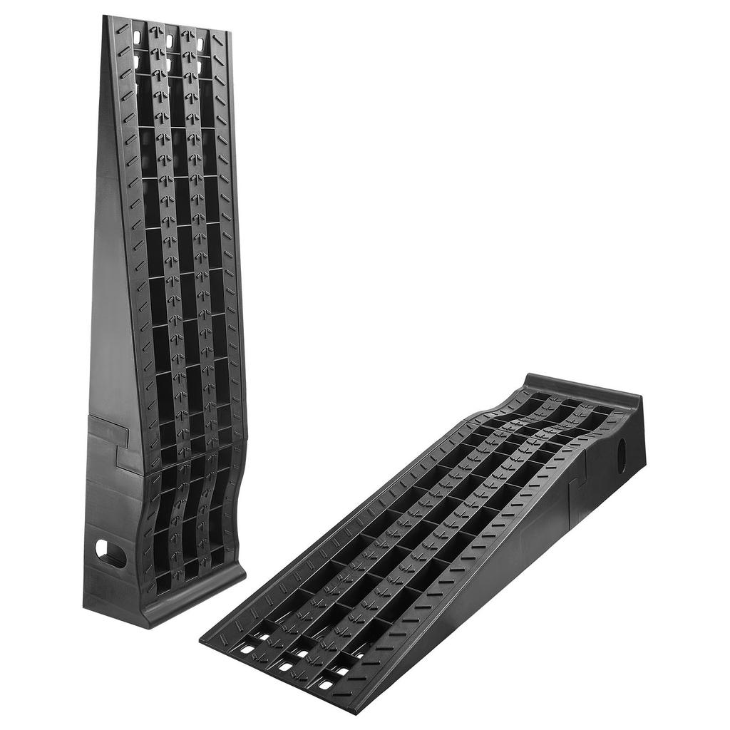 VEVOR Car Ramps, 2 PCS 5897 kg GVW Capacity, 160 mm Lift Height, Portable High Profile Car Service Ramps for Home Garage Maintenance and Oil Changes