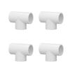 12 шт. ПВХ Тройник Трубопроводная арматура Пластиковые Равнопроходные Соединители Переходник Водоснабжение Обустройство дома