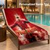 Custom Text Cristiano Ronaldo Print Beach Towel Large Towel For Home Bathroom Beach