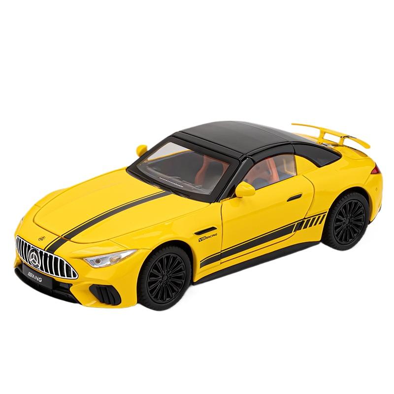 Новая 1/22 Бенц SL63 Суперкар Сплав Модель Машинки Игрушка Литье под Давлением Металлическое Литье Звук и Свет Машинки Игрушки для Детей Транспортное средство