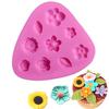 1 Pc Flower Silicone Mold Relief Fondant Cake Decorating Tools Chocolate Candy Clay Moulds