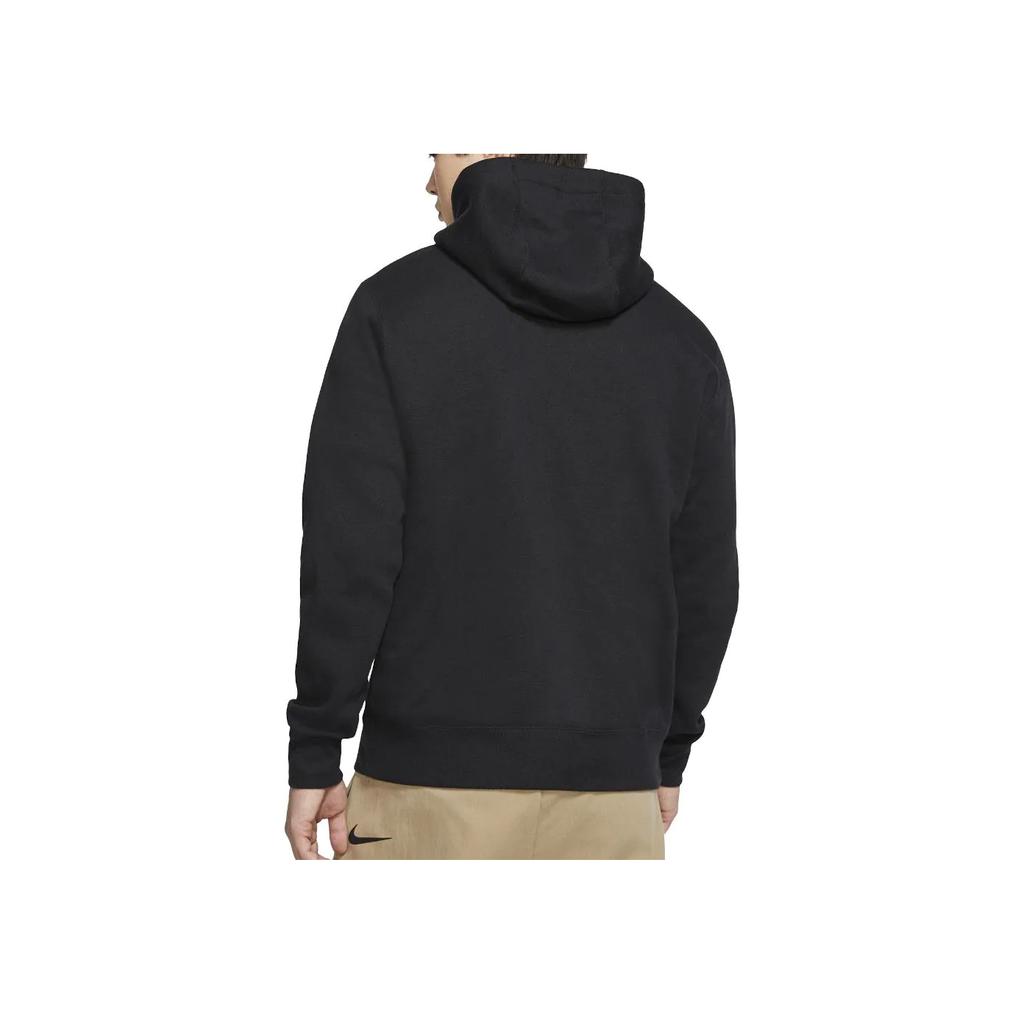 Nike Sportswear Club Fleece Pullover Hoodie Black/White Unisex Streetwear BV2654-010