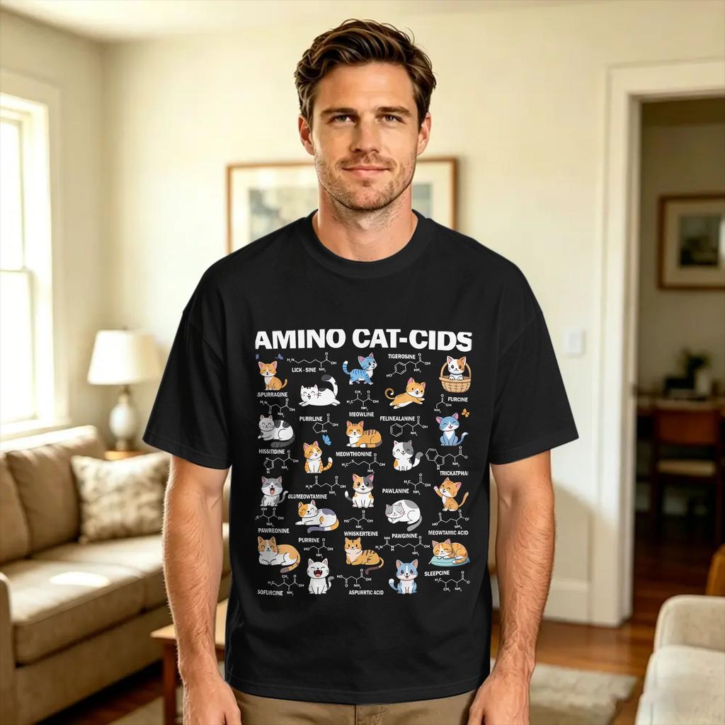 Streetwear Tshirt Summer Funny Cat Physics Math Humor What Cats Really Think Hippie Tshirts Pure Cotton Tshirt For Unisexs