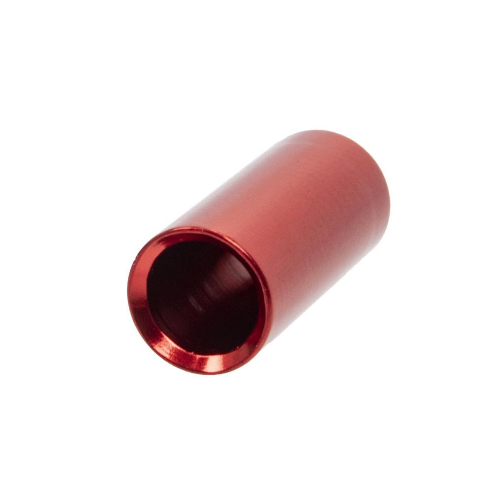 Końcówki Pancerza Hamulcowego, Aluminiowe 5 Mm, 5 Szt. Czerwone