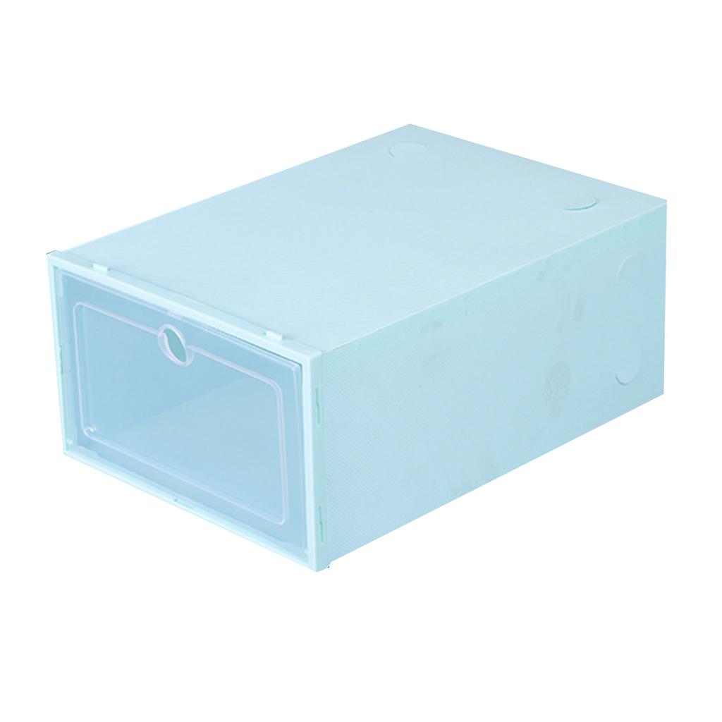 Shoes Plastic Stackable Shoe Box Organizer Storage Clear Foldable Home Textile Storage Stuff Organizer