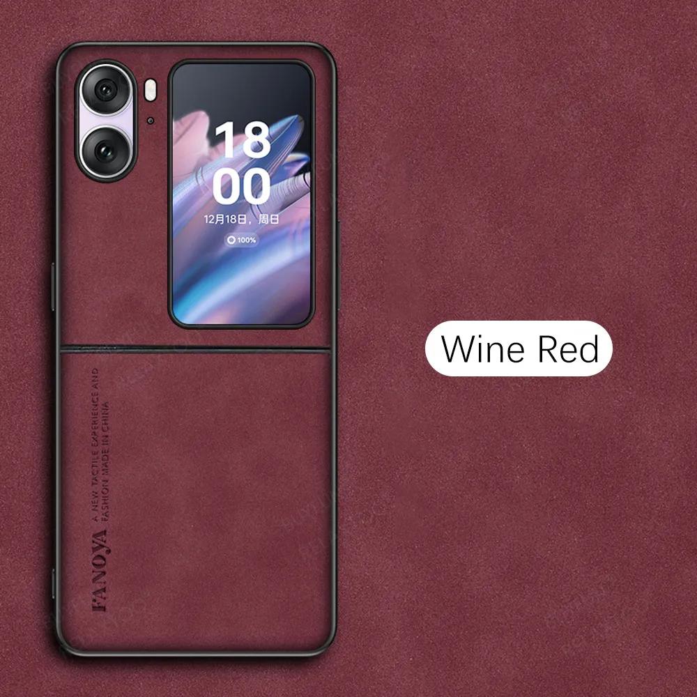Lambskin Leather Case For OPPO Find N2 N3 Flip 5G FindN2 N3 Flip CPH2437 PGT110 Camera Shockproof Soft Bumper Cover Coque