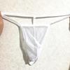 1 шт., простое нижнее белье из полиэстера, стринги, пряжа, трусики-стринги, сплошной цвет, мужские прозрачные тонкие