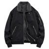 Autumn and Winter Jacket Men's Fleece Thickened Trendy Versatile Casual Windproof Warm Retro Pilot Jacket
