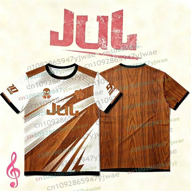 2026 New JUL Album Jersey French Rapper Hip Hop Streetwear 90 Minutes MM9 JUL Football T-shirt Men's And Women's Casual Clothing