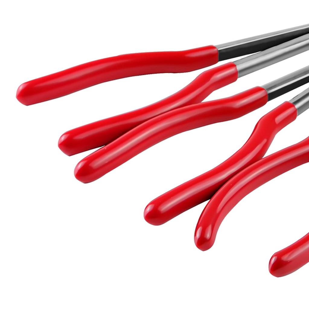 11inch Crucible Tongs Clamp for Jewelry Casting Quartz Silicone Melting Straight Angle/Curved Pliers Mechanic Grip Tools