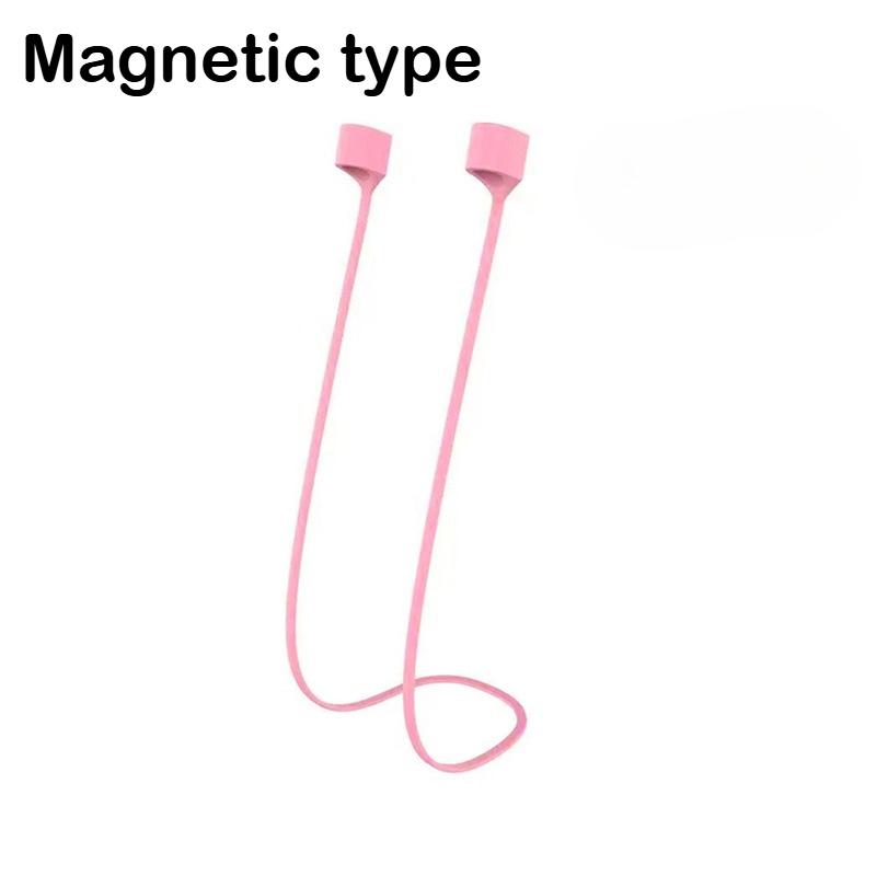 Magnetic Anti-lost Rope Strap Silicone Earphones String for Airpods 4 3 2 1 Wireless Bluetooth Headphone Neck Straps Accessories