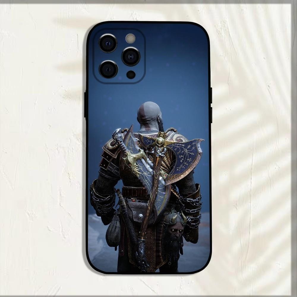 Чехол для телефона G-God of W-War Game для iPhone 16,15,14,13,12,11,Pro,X,XS,Max,XR,Plus,Mini Мягкий черный чехол