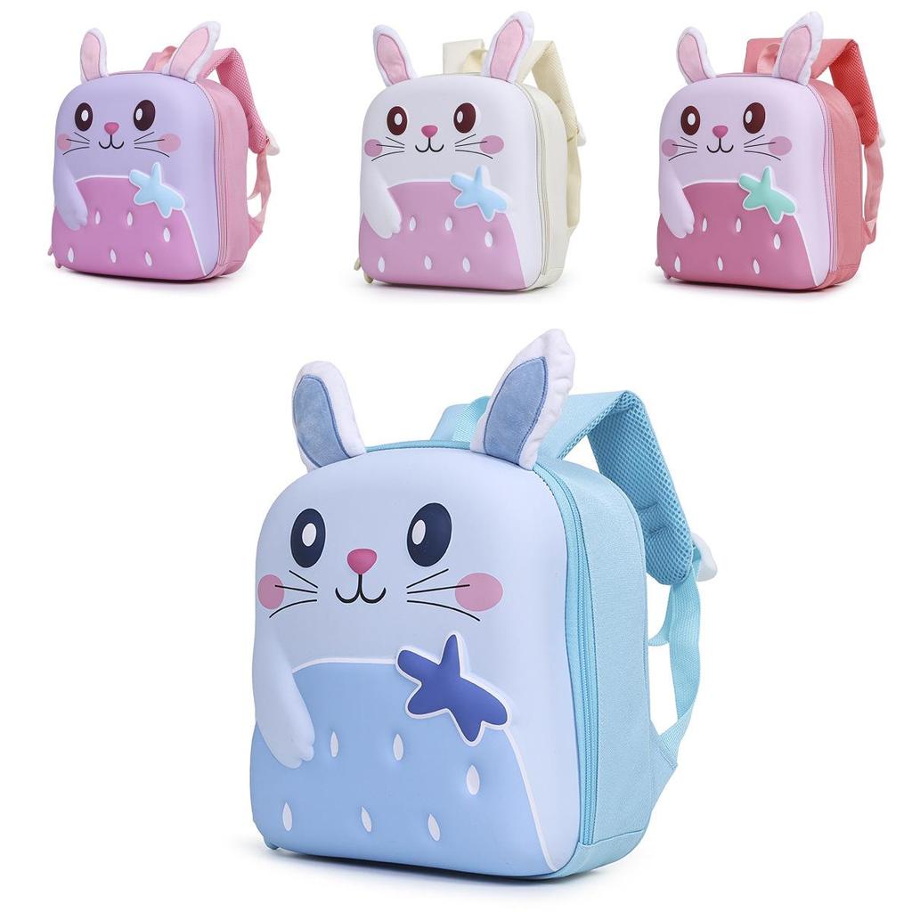 Childrens Cartoon Bunny Backpack With Breathable Lightweight Fabric For School Kids