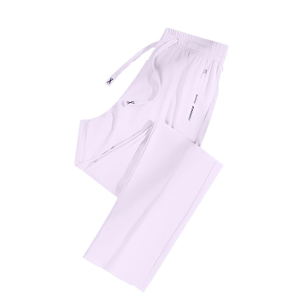 Women's Casual Solid Colour Elastic Waist Straight Casual Pants With Pockets