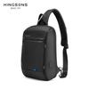 Kingsons Anti-theft Men Chest Bag 14 Inch Laptop Bag Single Shoulder Messenger Bag Waterproof Crossbody Bag With USB Charging Port&TSA Customs Lock