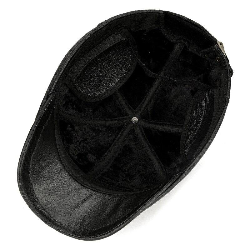 Northwood Береты из натуральной кожи с ушами, зимние козырьки, шапка, коровьи береты, толстая теплая фуражка для мужчин и взрослых