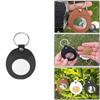 1Pc PU Leather Keychain Coin Holder Double Side Coin Display Case Medallion Sobriety Coin Recovery Chip Airtag Challenge Coin