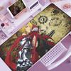 Большой Коврик для Мыши Fullmetal Alchemist Игровой На заказ Домашний Коврик для Мыши XXL Коврик для Клавиатуры Противоскользящий Офисный Ковер Мягкий Коврик для Компьютерного Стола
