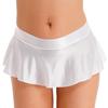 Women Elastic Low Waist Tight Pleated Skirts Night Club Wear Elastic Short Mini Skirt