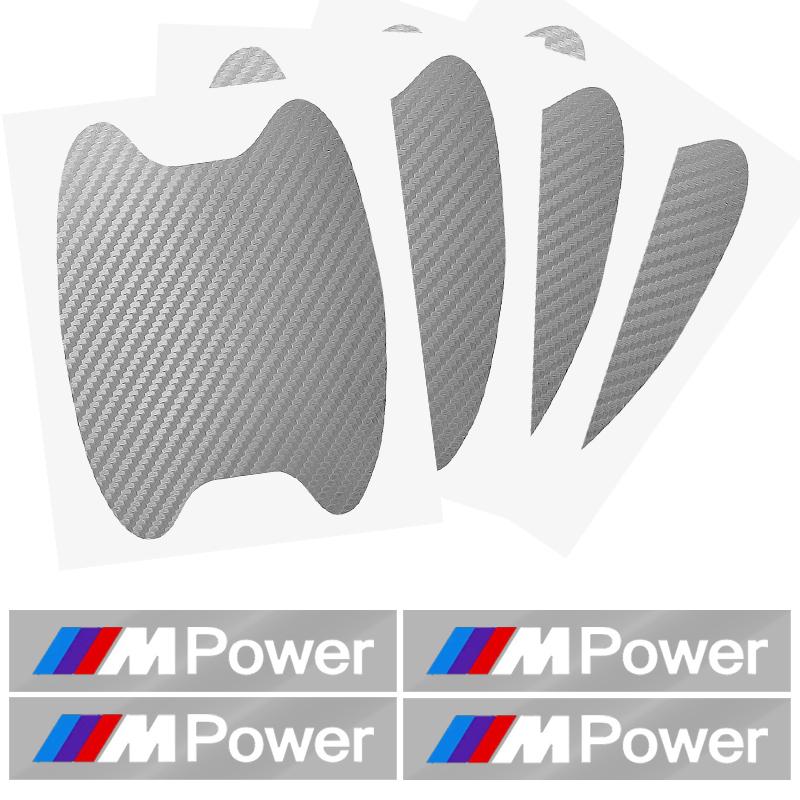 Car Door Sticker Carbon Fiber Scratches Auto Handle Protection Film For BMW M E34 E36 E60 E90 E46 E39 E70 F10 F20 F30 X5 X6 X1 M3 M5 M6 E71 F01 F87