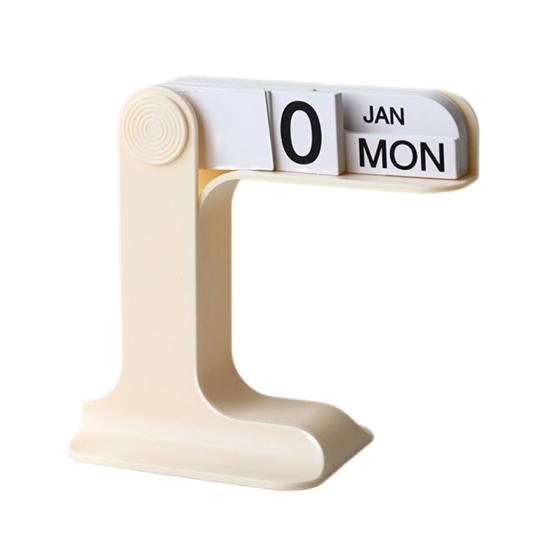 Перекидной вечный календарь 2024-2025 Пластиковый настольный календарь Ежемесячный еженедельный органайзер Ежедневный график Планировщик настольного украшения Домашний офис Декор