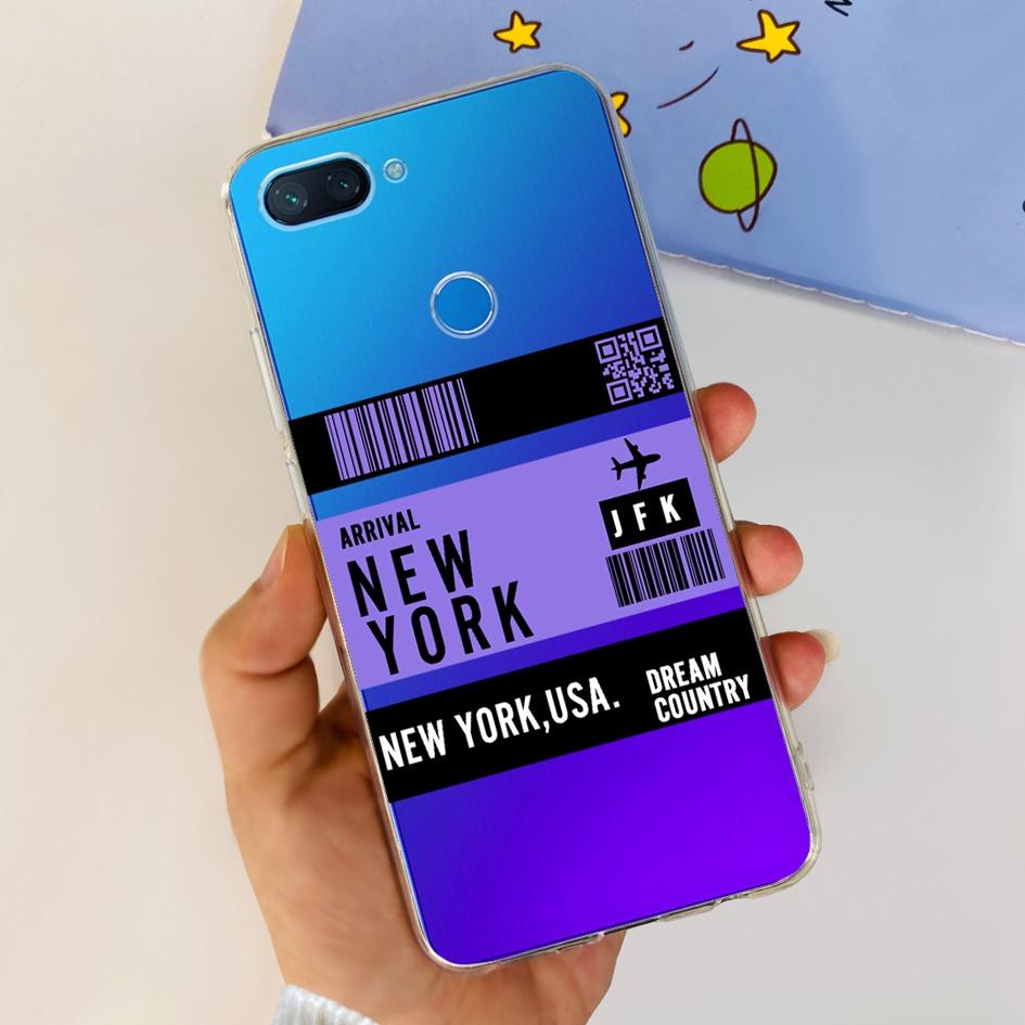 Чехол для Xiaomi Mi 8 Lite Милый прозрачный чехол-астронавт для Xiomi Mi 8 Lite Funda Mi8 Lite Ударопрочный чехол Силиконовый чехол