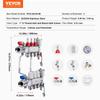 3-Branch Radiant Heat Manifold 1/2" PEX Tubing Floor Heating Manifold Set