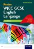 Книга Revise WJEC GCSE English Language for Wales Workbook