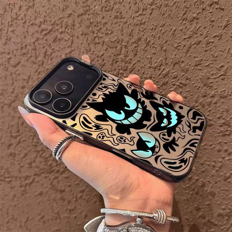 Silver Cartoon Gengar Phone Case for iPhone 17 Pro Max - Women's Air Personality Hot Style