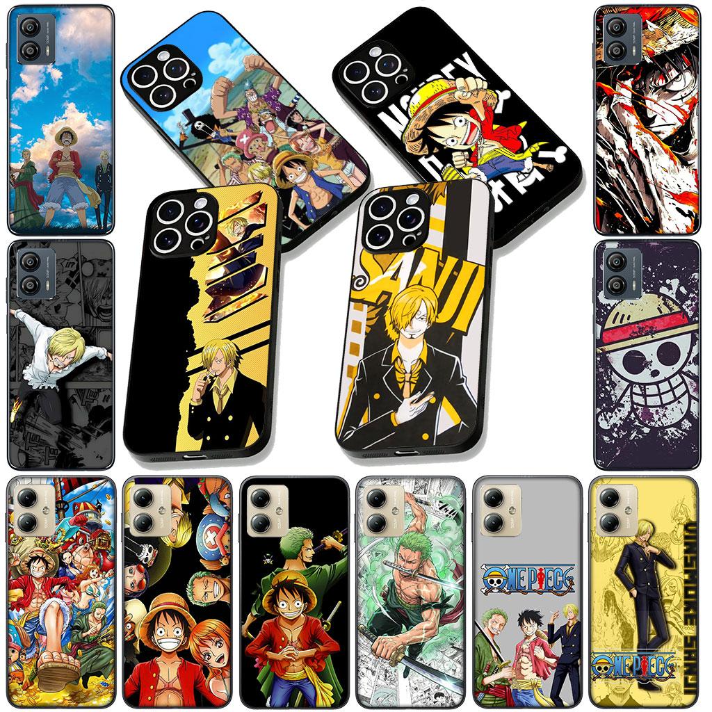 for Motorola Moto Edge 50 30 Fusion 40 NEO Ultra Pro E14 G20 E15 G35 G84 G13 G53 Case Comics Sanji One Roronoa Zoro Piece Luffy