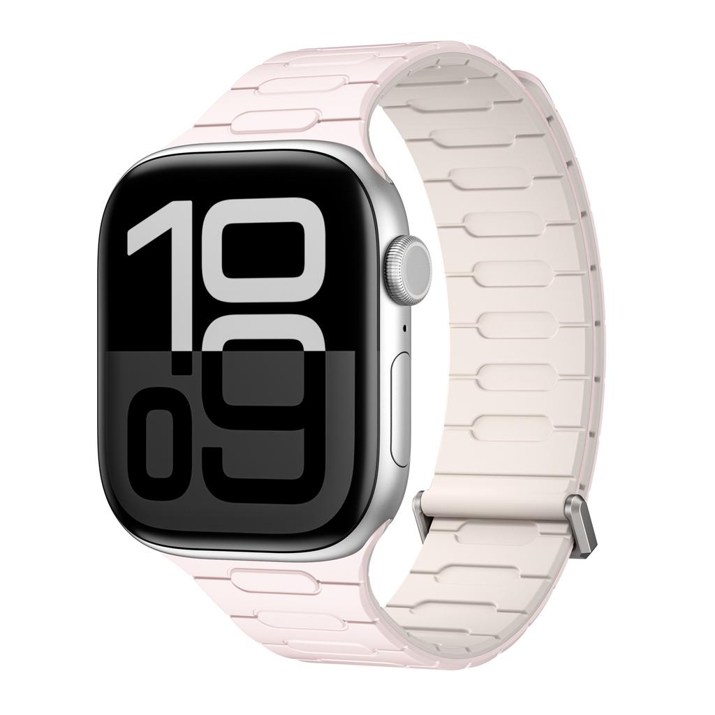 Мягкий силиконовый магнитный ремешок для Apple Watch Ultra 2 49 мм 46 мм 45 мм 44 мм Петля-ремешок для Iwatch Серии 10 9 8 7 SE 6 5 4 Браслет