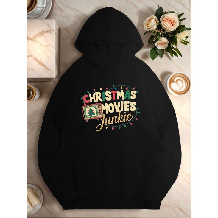 Women's Christmas Movie Fan Hoodie Set - Comfortable & Fashionable Casual Style