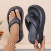 Новинка 2024 года, хит продаж, модные универсальные однотонные женские тапочки на плоской подошве, повседневные и удобные тапочки на толстой подошве для женщин
