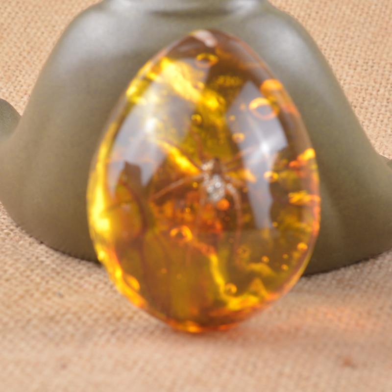 Янтарная бабочка, насекомое, каменный кулон, ожерелье, ручная полировка, подарок