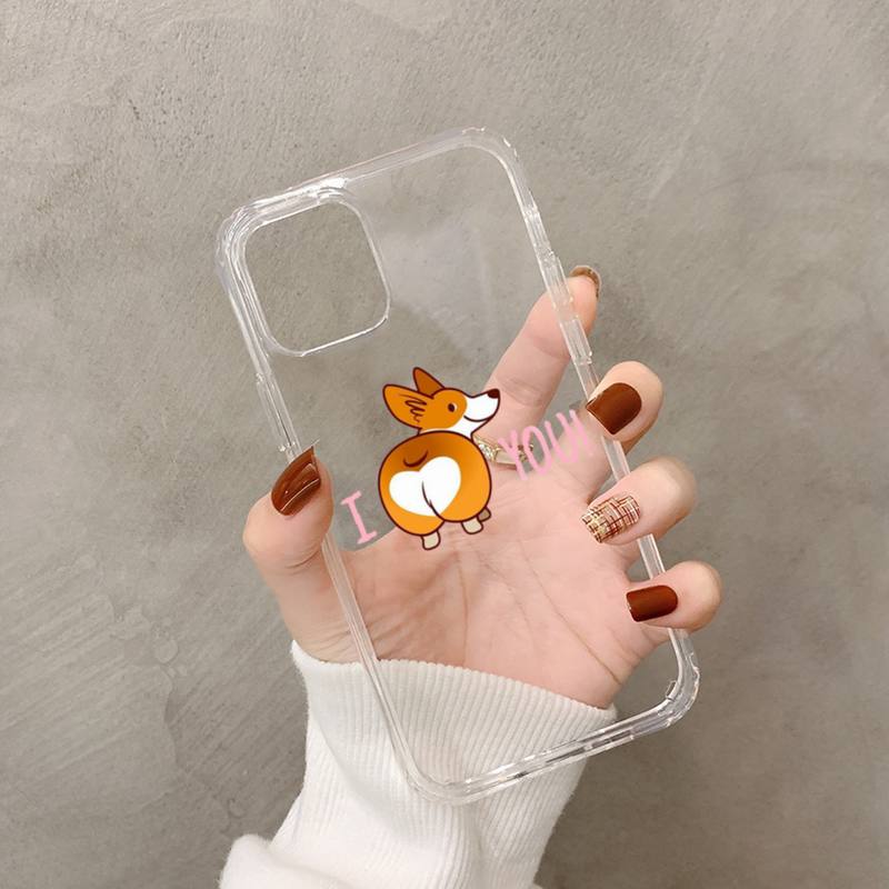 Забавный Милый Пес Корги Чехол для Телефона для iphone 13 11 12 pro XS MAX 8 7 6 6S Plus X 5S SE 2020 XR