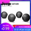 For Jeep For Jeep Renegade Compass Grand Cherokee Wrangler jk Gladiator 4pcs ABS Electroplating Car Wheel Hub Center Cover  A