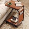 C-shaped Coffee Table Side Table Simple Movable Double-layer Cart For Sofa Living Room Bedroom Bedside Area Storage