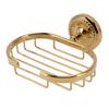 Wall Mounted Metal Soap Holder Antique Bathroom Soap Basket Dish Holder Golden Twist