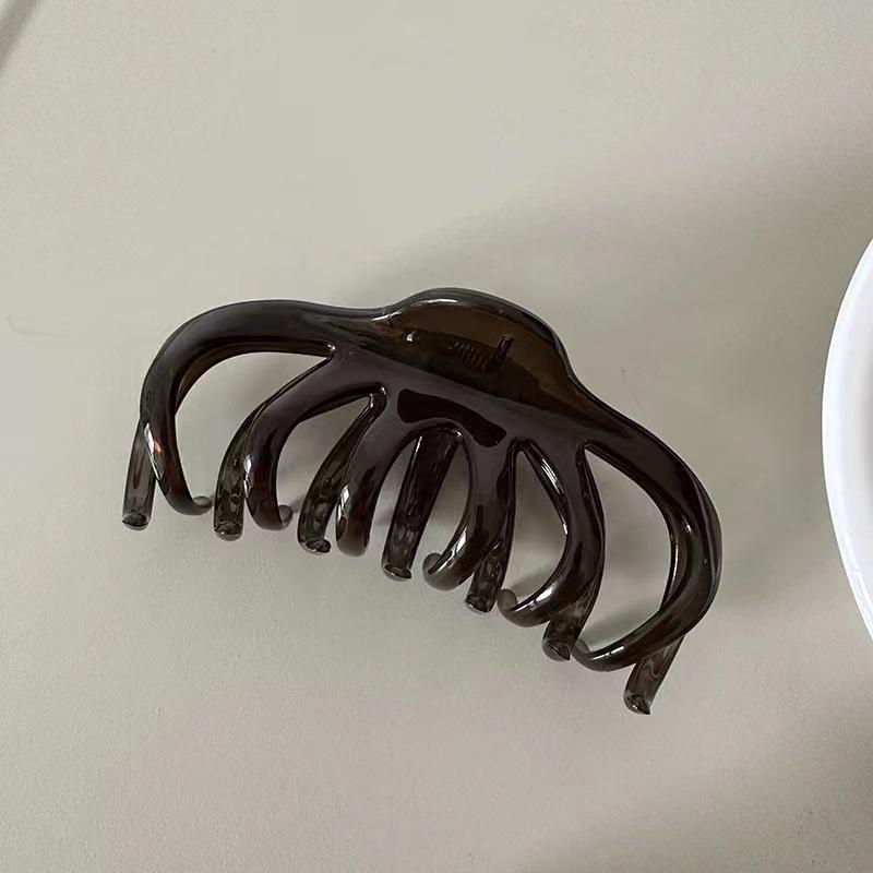 Корея большая заколка-краб для волос для женщин модная большая заколка для волос заколка-краб для девочек для густых волос черная заколка для волос заколка для хвостика аксессуары