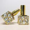 10 мл высококачественный флакон для духов куб Золотая стеклянная бутылка пустые косметические контейнеры портативный распылитель для путешествий ультра распылитель тумана