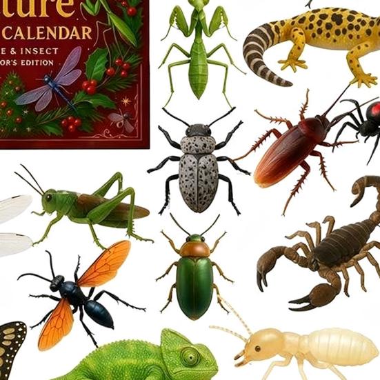 Nature’s Trick Advent Calendar Christmas Countdown Box 24-day Advent Calendar Festive
