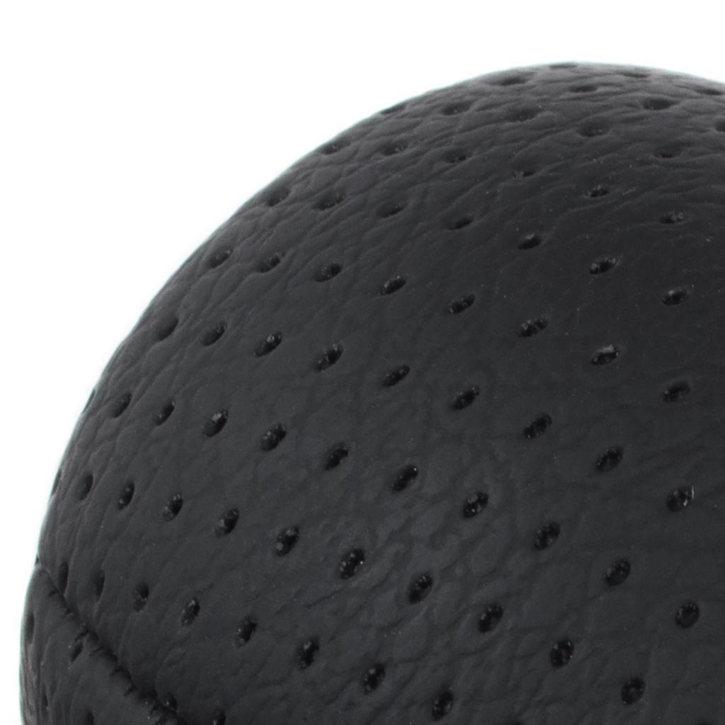 Mitsubishi Lancer VIII 2007- 5-SPEED BLACK PERFORATED ECO LEATHER gear shift knob
