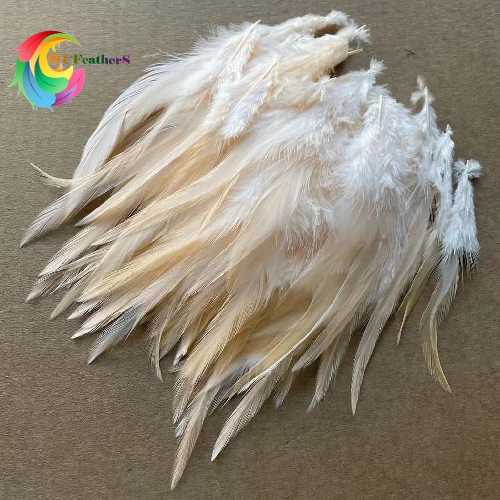 Rooster Feather 3-5inches for Crafts Grizzly Chicken Saddle Fly Tying Feather Dream Cather Jewelry Earring Accessory