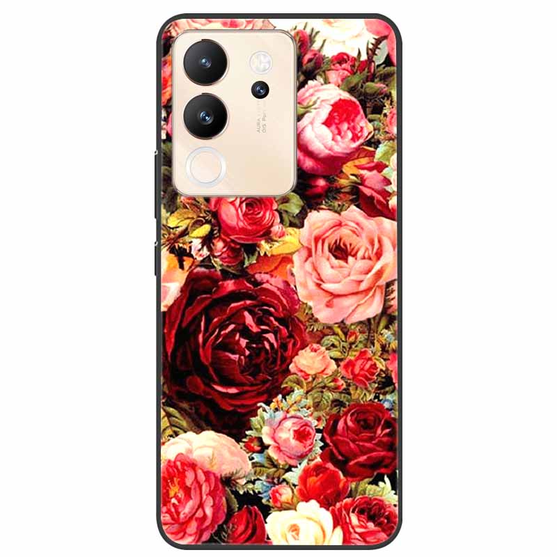 Чехол для Vivo V30 Lite 6.67'' Силиконовый Расписной Мягкий ТПУ Защитный Чехол для Vivo V 30 Lite 5G Чехлы для Телефона V30Lite V2314 Мультяшный