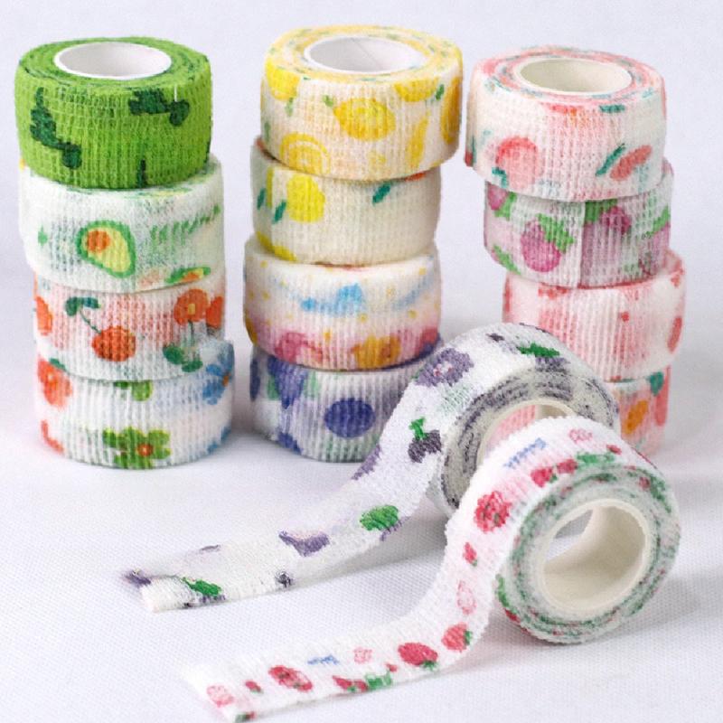 Finger Guard Bandage Writing Printed Medical Self-Adhesive Bandage Sports Tape Non-Woven Elastic Pet Tattoo 4M Bandage