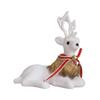 Рождественская белая фигурка оленя, реалистичное рождественское украшение для показа оленей, идеально подходит для праздничных украшений
