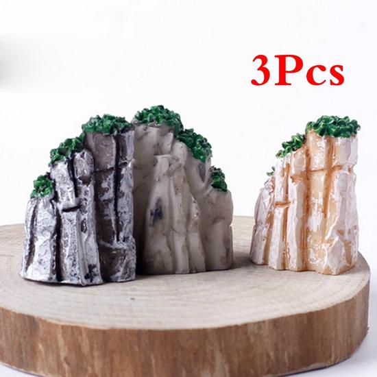 Садовые украшения 3 шт./компл. мини-горные миниатюрные игрушки бонсай орнамент завод