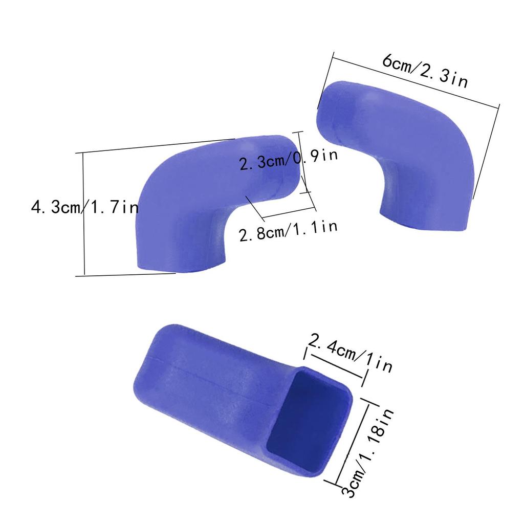 2 Pieces Front Tow Hooks Covers Hitch Covers Replaces Rubber Professional Easy to Install Accessories for Wrangler